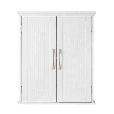 Image showing  Elegant Home Fashions 7 in. x 20 in. x 24 in. Wooden Newport Contemporary Wall-Mount Bathroom Cabinet