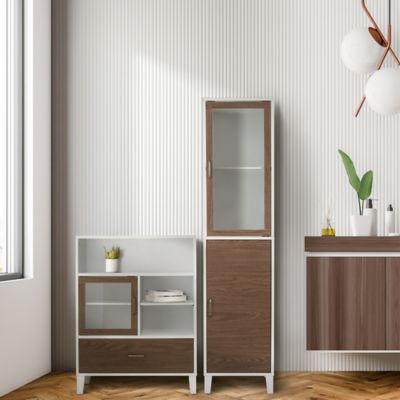 Image showing 1 th Teamson US Inc Elegant Home Fashions Tyler Modern Wooden Floor Storage Cabinet