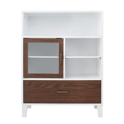 Image showing 4 th Teamson US Inc Elegant Home Fashions Tyler Modern Wooden Floor Storage Cabinet