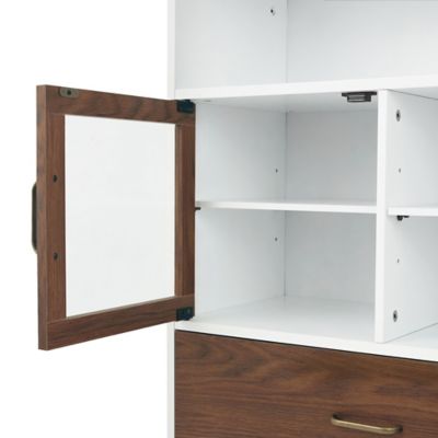 Image showing 5 th Teamson US Inc Elegant Home Fashions Tyler Modern Wooden Floor Storage Cabinet