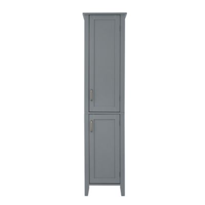 Image showing  62.67 in. Elegant Home Fashions Mercer Mid-Century Modern Wooden Linen Tower Cabinet