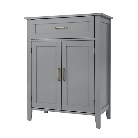 Teamson US Inc Elegant Home Fashions Mercer Mid Century Modern Wooden Floor Storage Cabinet