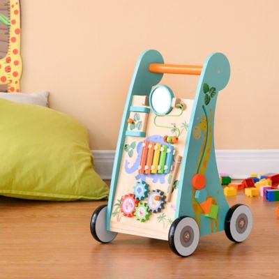 Image showing  Kids' Preschool Play Lab Safari Animal Wooden Baby Walker