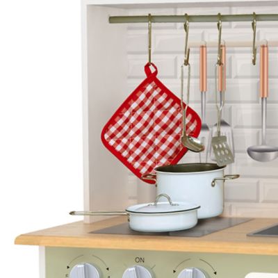 Image showing  Kids' Little Chef Boston Modern Play Kitchen, Olive Green/White