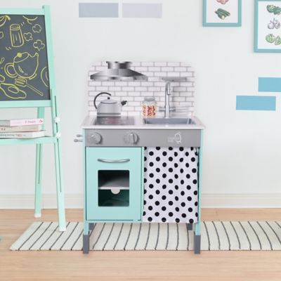 Image showing 1 th Teamson US Inc Kids' Little Chef Philly Modern Play Kitchen, Petrol