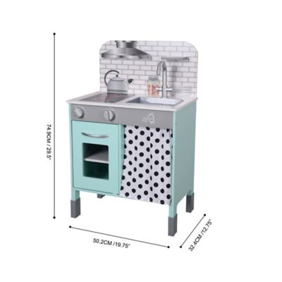 Image showing 3 th Teamson US Inc Kids' Little Chef Philly Modern Play Kitchen, Petrol