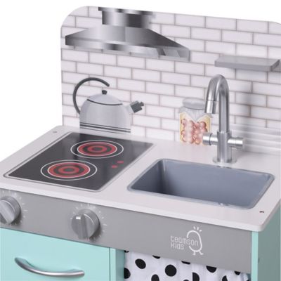 Image showing 5 th Teamson US Inc Kids' Little Chef Philly Modern Play Kitchen, Petrol