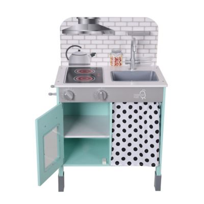 Image showing 6 th Teamson US Inc Kids' Little Chef Philly Modern Play Kitchen, Petrol