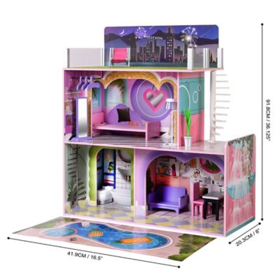 Image showing  Olivia's Little World Dreamland Sunset Dollhouse, Multicolor