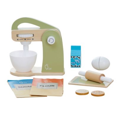 Teamson US Inc Kids Little Chef Frankfurt Wooden Mixer Play Kitchen Accessories, Green, TK-W00007