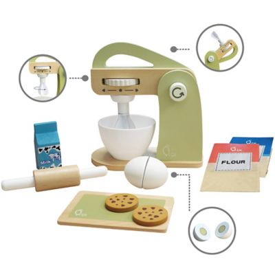Image showing  Kids' Little Chef Frankfurt Wooden Mixer Play Kitchen Accessories, Green