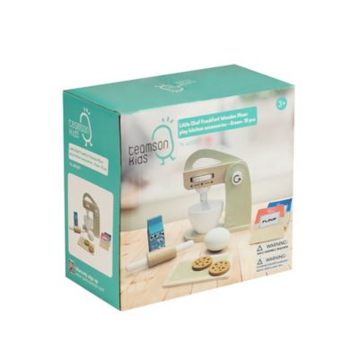 Image showing 5 th Teamson US Inc Kids' Little Chef Frankfurt Wooden Mixer Play Kitchen Accessories, Green