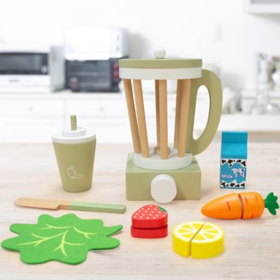 Image showing  Kids' Little Chef Frankfurt Wooden Blender Play Kitchen Accessories, Green