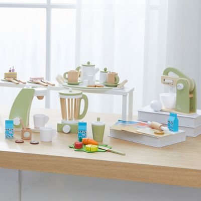 Image showing 5 th Teamson US Inc Kids' Little Chef Frankfurt Wooden Blender Play Kitchen Accessories, Green