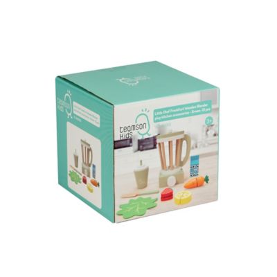Image showing 6 th Teamson US Inc Kids' Little Chef Frankfurt Wooden Blender Play Kitchen Accessories, Green
