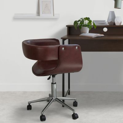 Image showing  Versanora Modern PU Leather Office Swivel Chair with Wheels