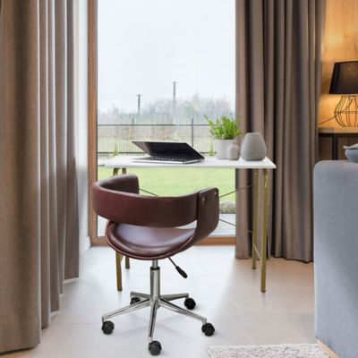 Image showing  Versanora Modern PU Leather Office Swivel Chair with Wheels