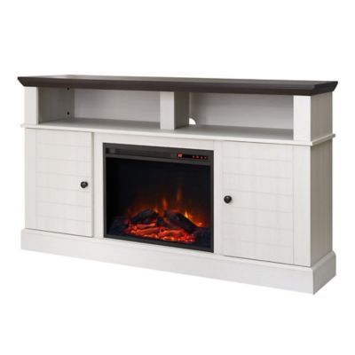 Teamson US Inc Versanora Eliana Modern 60 in. TV Stand Console with Electric Fireplace, VNF-00101