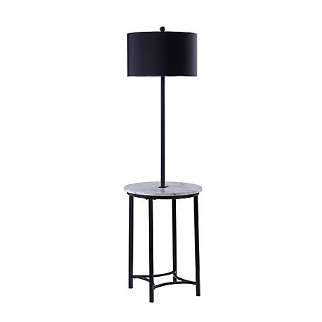Teamson US Inc 61.5 in. Versanora Shenna Floor Lamp with Table and Built-In USB