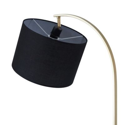 Image showing  65 in. Versanora Danna Modern Metal Arc Floor Lamp with Table and USB Port