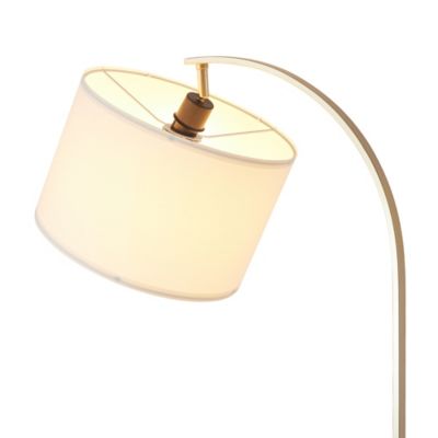 Image showing  65 in. Versanora Danna Arc Floor Lamp with USB Port, Wood Table