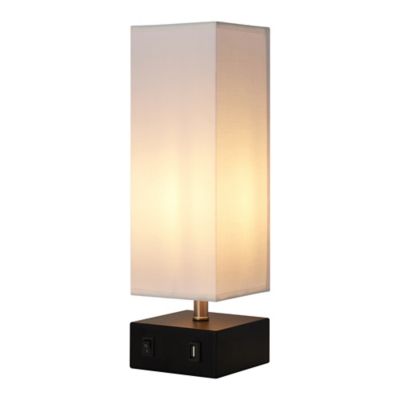 Teamson US Inc 14.5 in. H Versanora Colette Modern Metal Table Lamp with USB Port