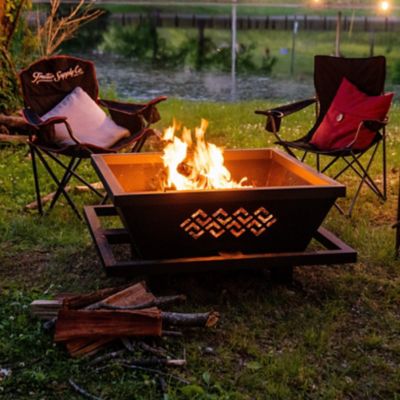 Image showing  43.3 in. Square Wood-Burning Fire Pit
