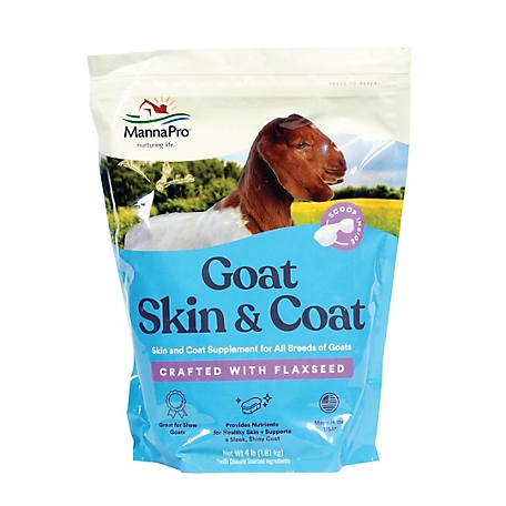 Manna Pro Skin and Coat Supplement for Goats, 4 lb.