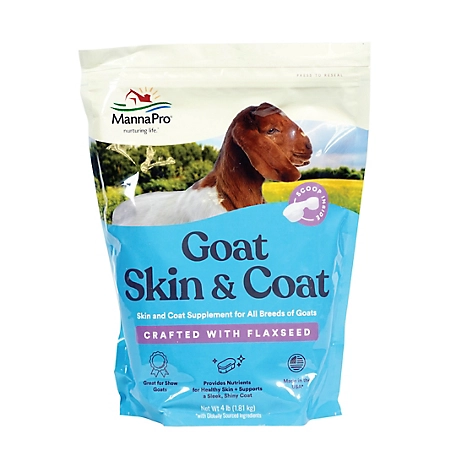 Manna Pro Skin and Coat Supplement for Goats, 4 lb.