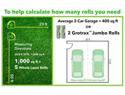 Image showing  4.58 lb. 100 sq. ft. Year Round Green Grass Seed Mixture, Big Roll