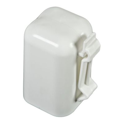 Image showing  T-Post Safety Caps and Insulators, White, 10-Pack