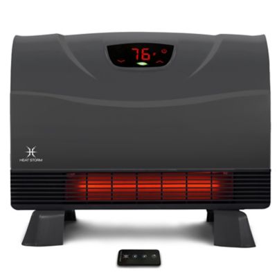 Heat Storm 5,200 BTU Touchscreen Wall-Mounted Infrared Space Heater, 1,500W, Gray Heater