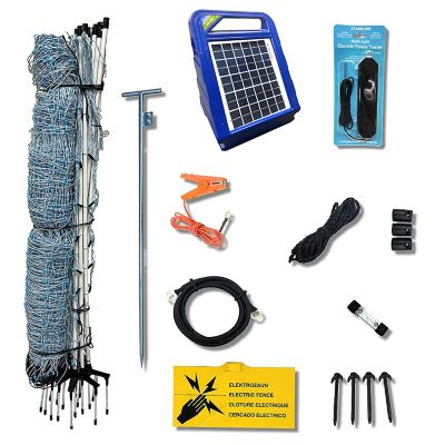 Starkline 42in x 164ft Electric Netting All-in-One Solar Fence Kit