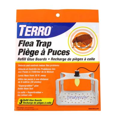 TERRO Flea Trap Refill Glue Boards, 3-Pack