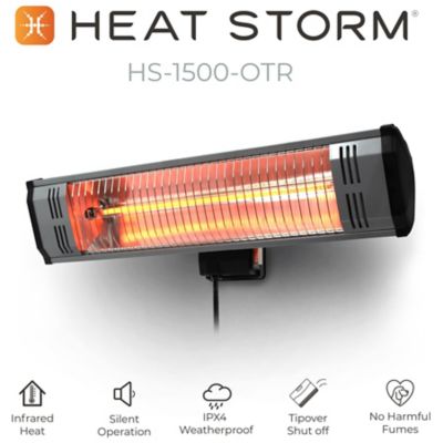 Image showing 5 th Heat Storm Electric Infrared Space Heater, 15 sq. ft., 5,200 BTU, 1,500W, Garage and Patio Wall Mounted