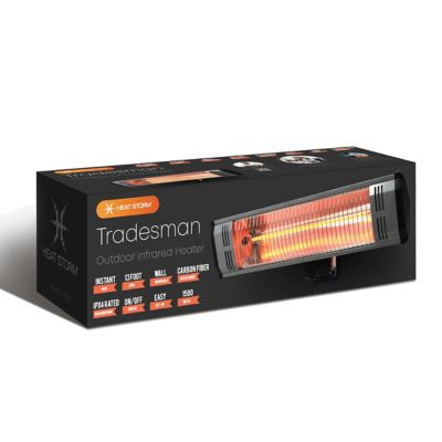 Image showing 9 th Heat Storm Electric Infrared Space Heater, 15 sq. ft., 5,200 BTU, 1,500W, Garage and Patio Wall Mounted