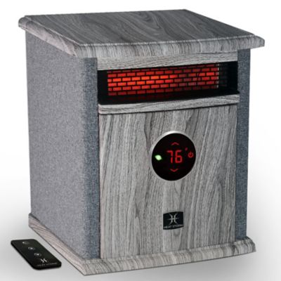 Heat Storm Electric Infrared Space Heater with Deluxe Signature Design Cabinet, 1,000 sq. ft., 5,200 BTU, 1,500W, Gray