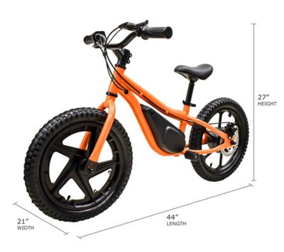 Image showing 7 th Massimo Youth 350W E13 Electric Balance Bike, Orange