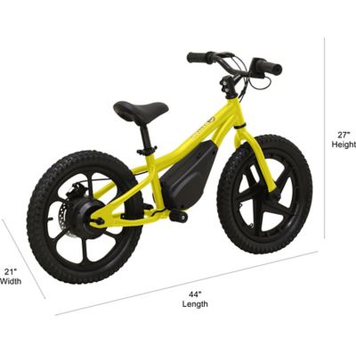 Image showing 7 th Massimo Youth 350W E13 Electric Balance Bike, Yellow