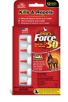 Manna Pro Pro Force 50 Spot On for Horses, 6-Pack