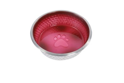 WeatherBeeta Non-Skid Stainless Steel Shade Dog Bowl, 1 pk.