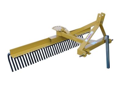 King Kutter 6 ft. Landscape Rake, Yellow