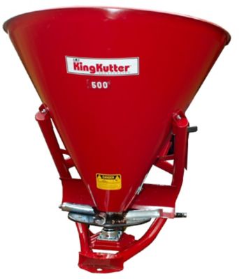 King Kutter Seeder Spreader, Steel, Red