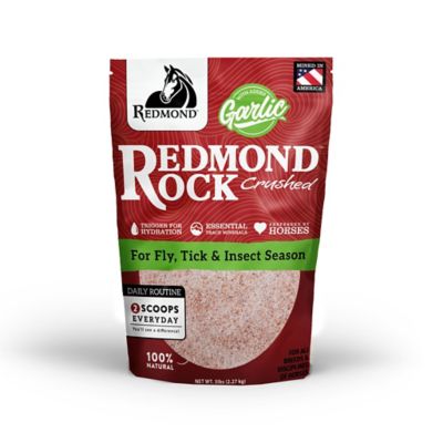 Redmond Equine Rock Crushed with Garlic Insect Repellent for Horses, 5 lb. Price pending