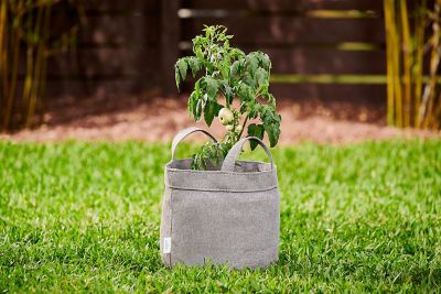 Image showing  5 gal. HDPE Fabric Grow Bag, Steel Grey