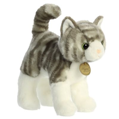 Image showing  Miyoni Gray Tabby Cat Stuffed Animal, 9 in.