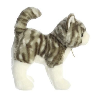 Image showing  Miyoni Gray Tabby Cat Stuffed Animal, 9 in.