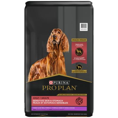 Purina Pro Plan Sensitive Skin and Stomach Dog Food With Probiotics for Dogs, Turkey & Oat Meal Formula