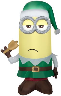 Gemmy Airblown Inflatable Kevin as Elf with Bell, Universal