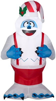 Gemmy Airblown Inflatable Bumble in Suspenders, From Rudolph the Red-Nosed Reindeer